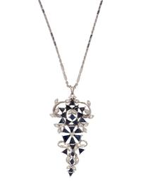 SAPPHIRE AND DIAMOND PENDANT/NECKLACE