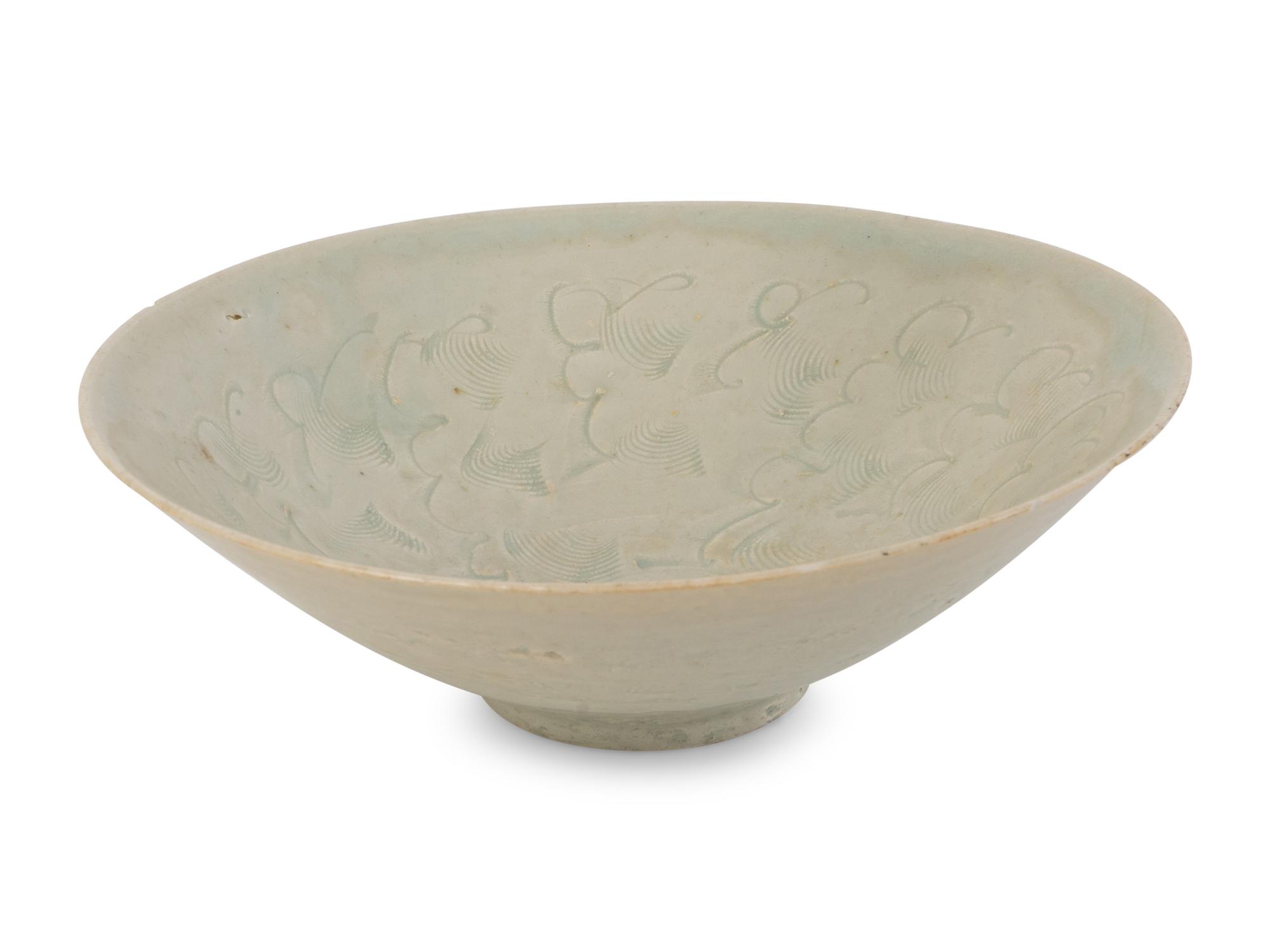 A Qingbai Porcelain Incised Bowl — SONG DYNASTY