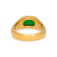 YELLOW GOLD AND JADEITE RING
