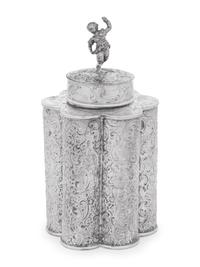 An Austro-Hungarian Silver Tea Caddy