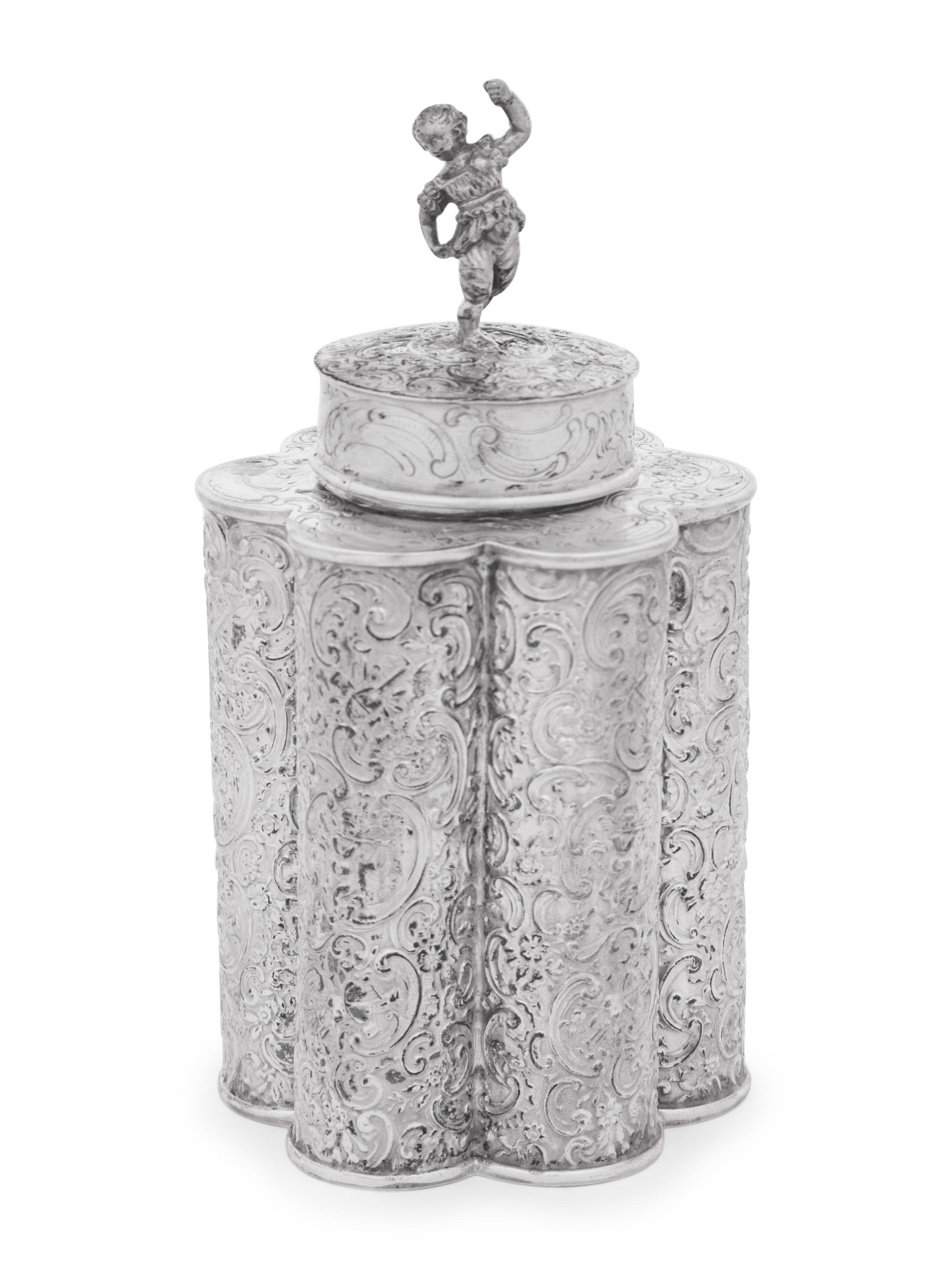 An Austro-Hungarian Silver Tea Caddy