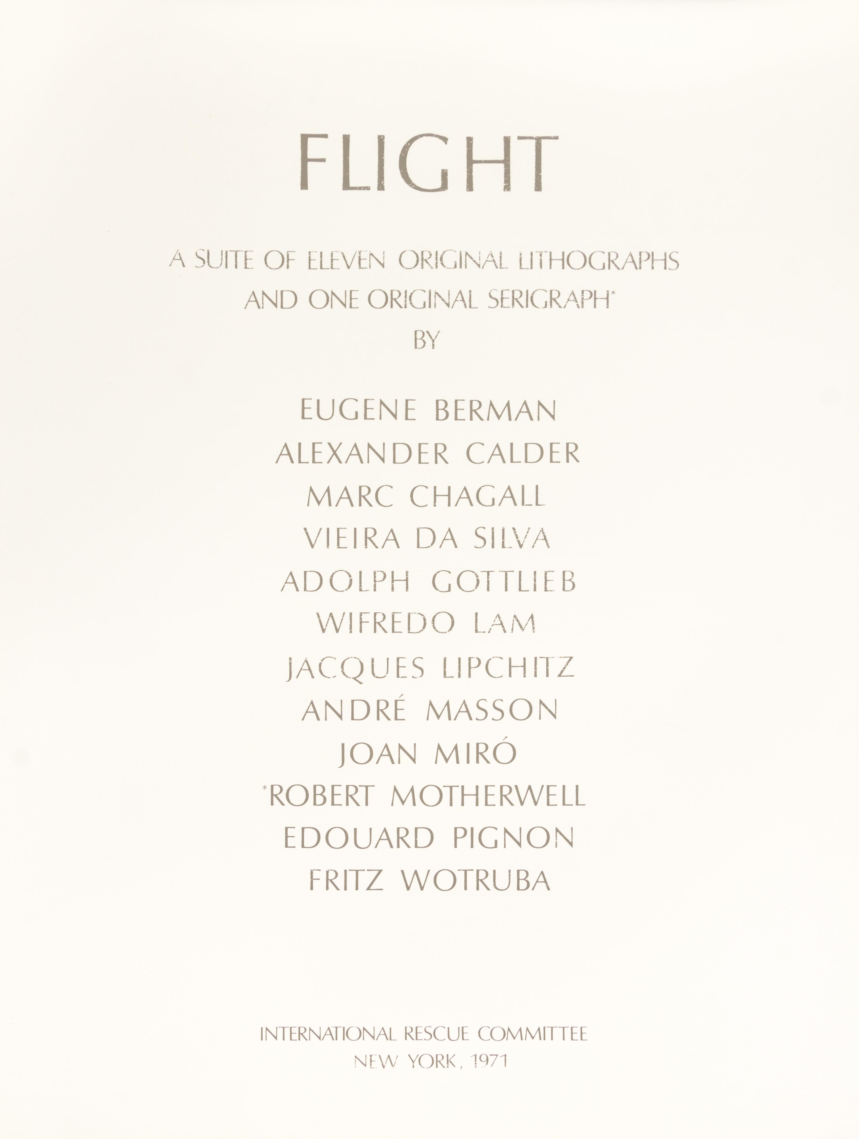 Various Artists, (American, 20th century), Flight, 1971 (the complete set of eleven lithographs and one screenprint in colors (each sig