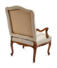 A Set of Four Régence Style Leather-Upholstered Armchairs