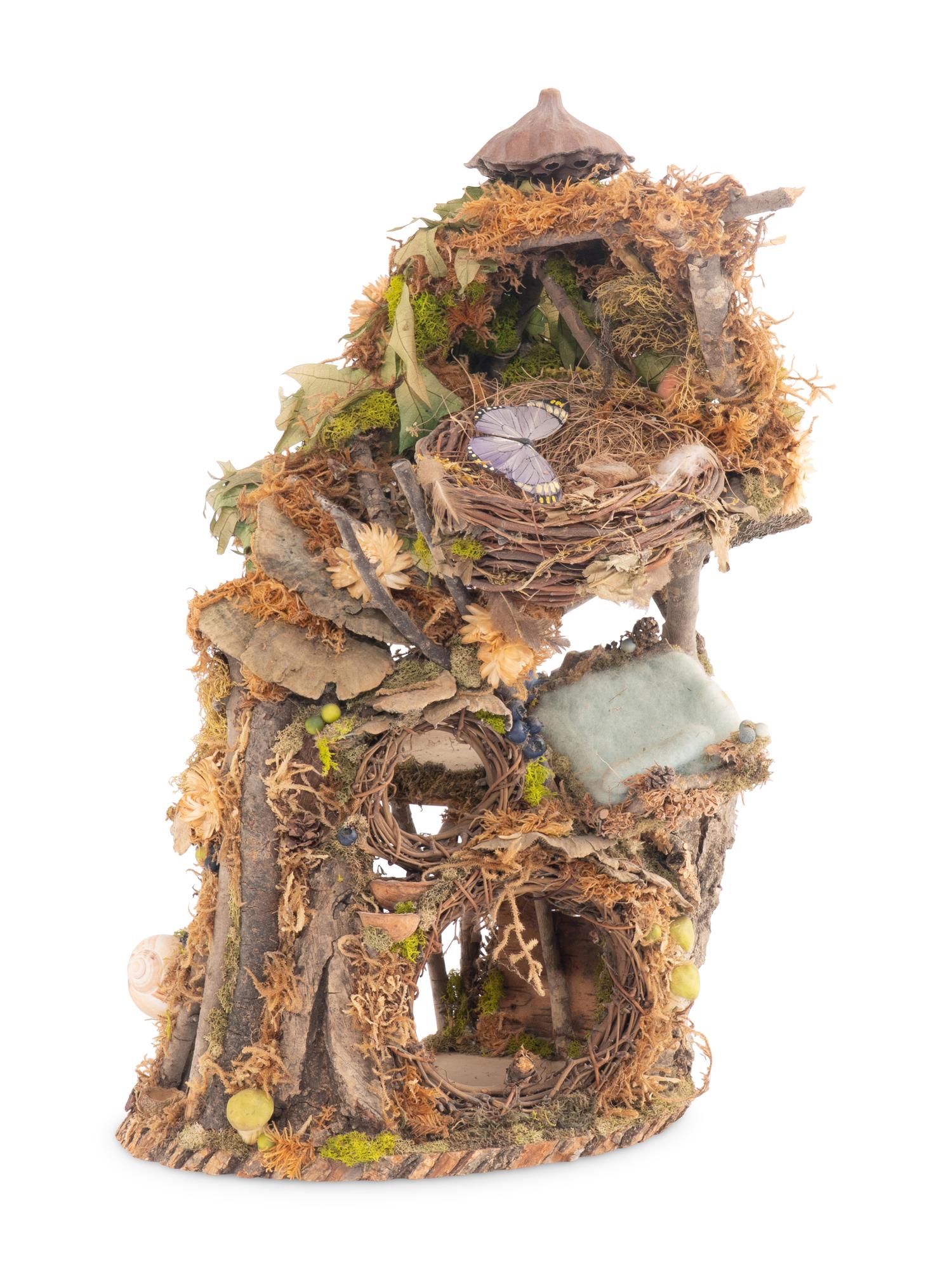A Whimsical Model of a Woodland Treehouse