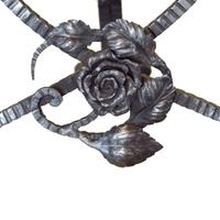 A Fer Forge Vanity Mirror 11.25" W x 7.5" D x 19" H — France, Circa 1920