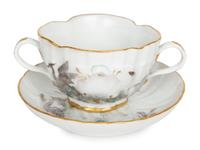A Meissen "Swan" Teacup and Saucer — 19TH/20TH CENTURY