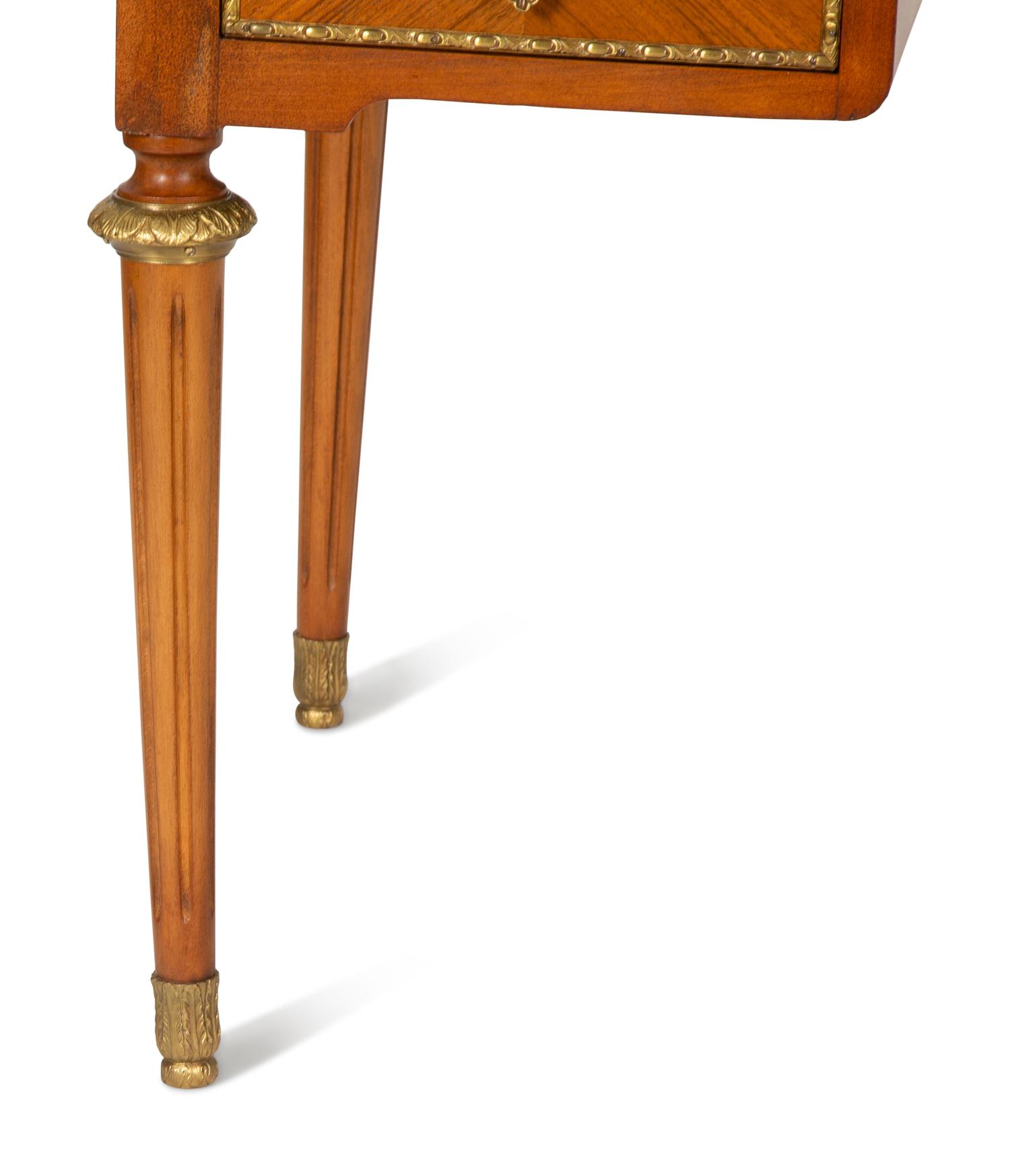A Louis XVI Style Gilt-Bronze Mounted Mahogany Bureau Plat