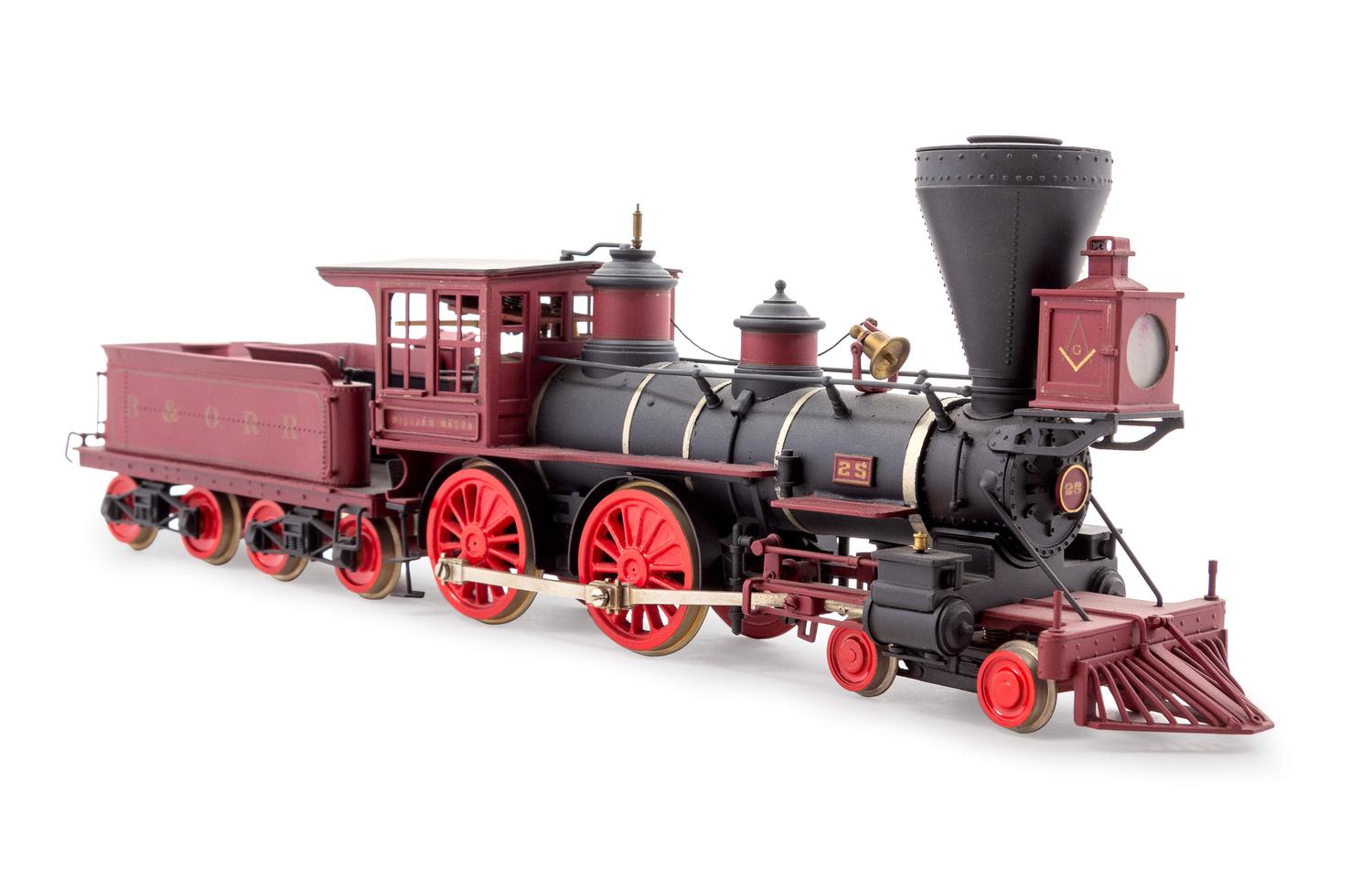 A KTM Polychrome O-Gauge B&O Railroad: William Mason 4-4-0 Locomotive and Tender