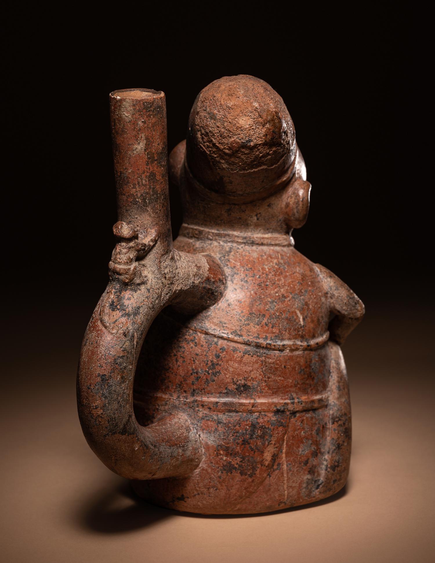 A Chimu or Inca Dreamer Stirrup Vessel