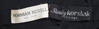 A Norman Norell Black Silk Dress, No size.