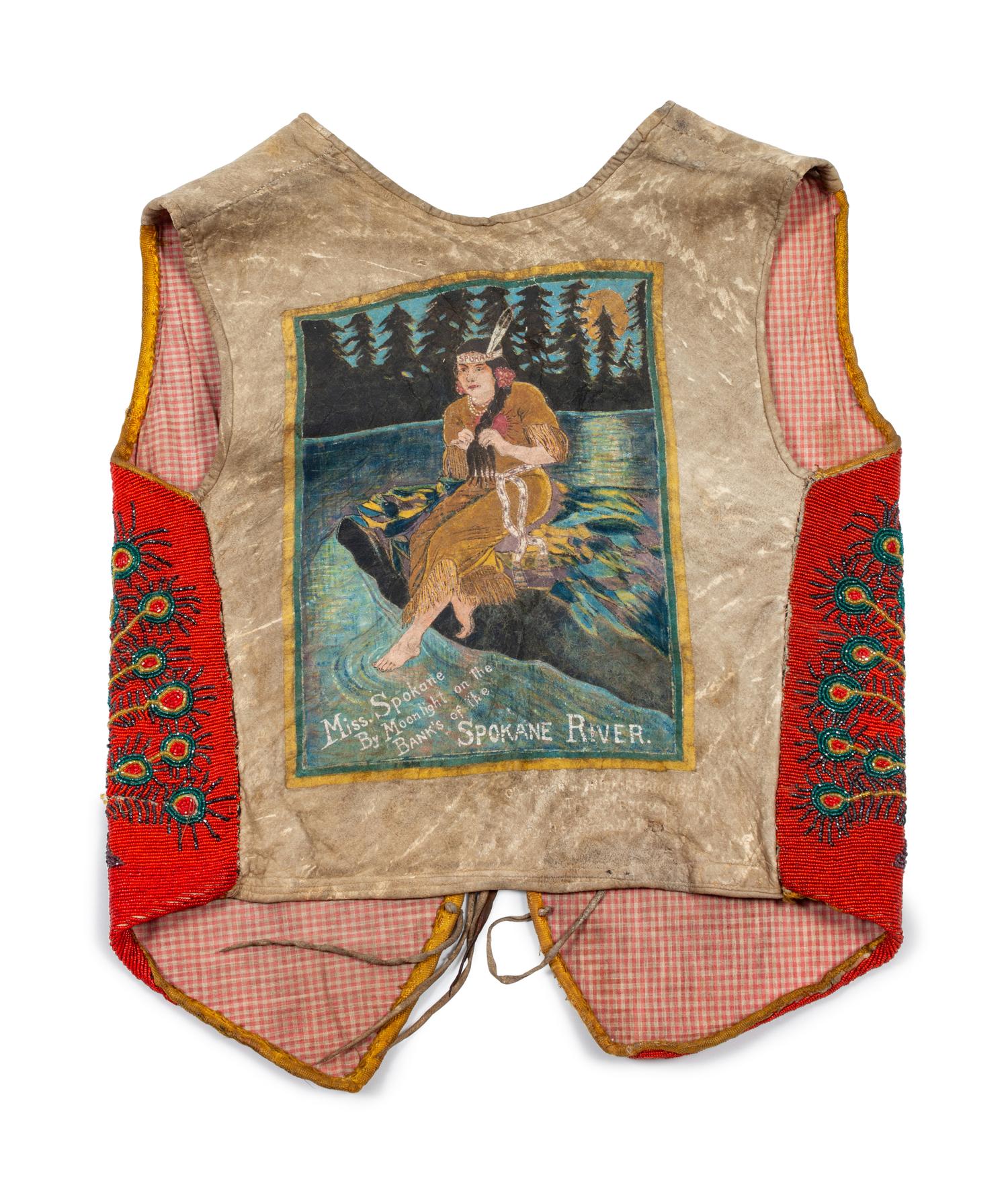 Plateau Beaded Hide Pictorial Vest