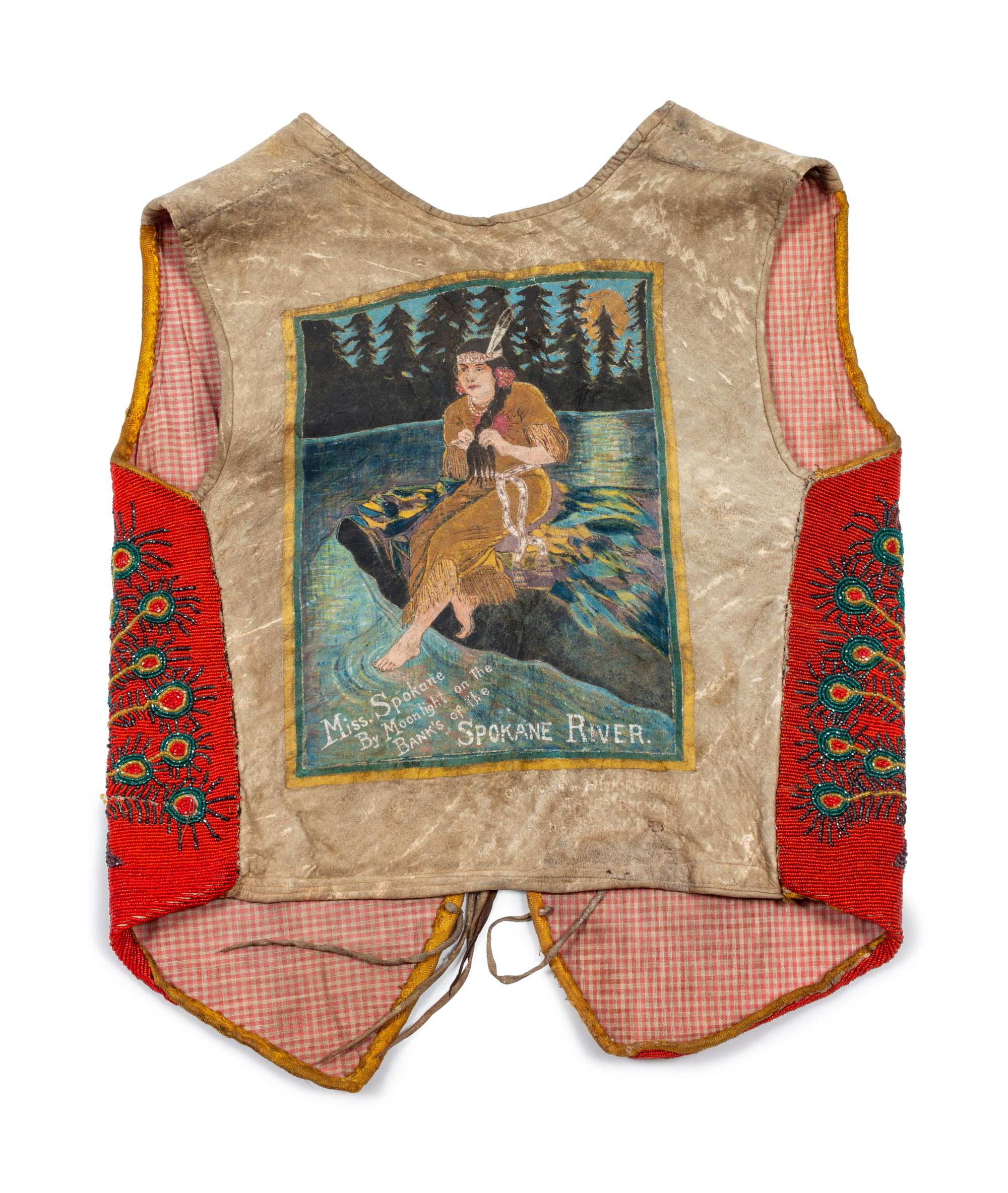 Plateau Beaded Hide Pictorial Vest