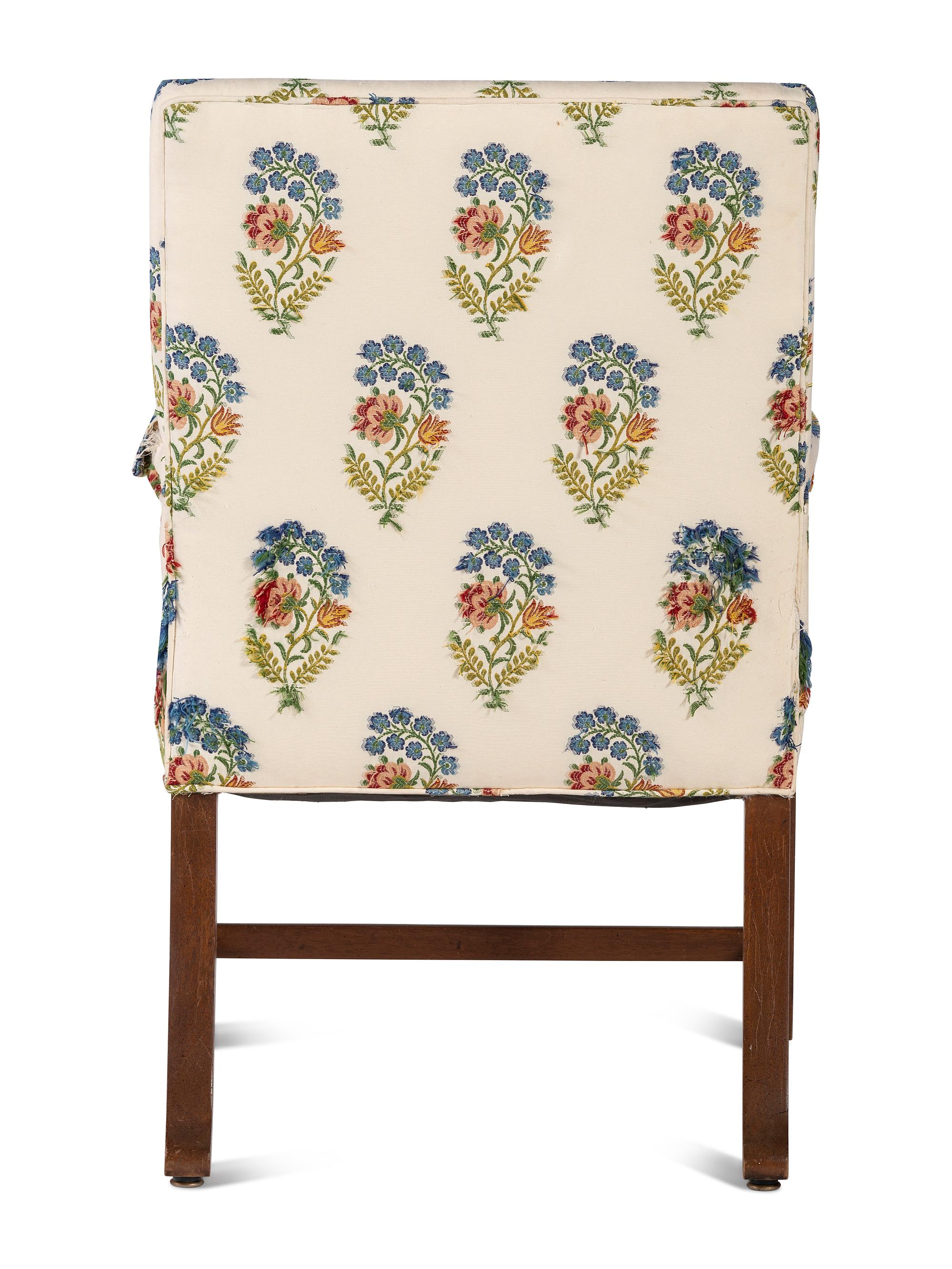 A George III Style Mahogany Armchair