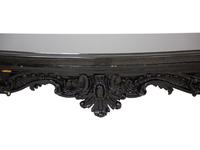 A Rococo Style Serpentine Black Painted Slate Top Console Table — 20th Century