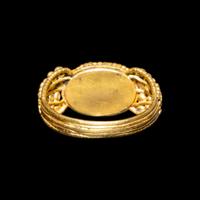A Late Roman Gold and Carnelian Ring with an Ant Carrying an Ear of Wheat