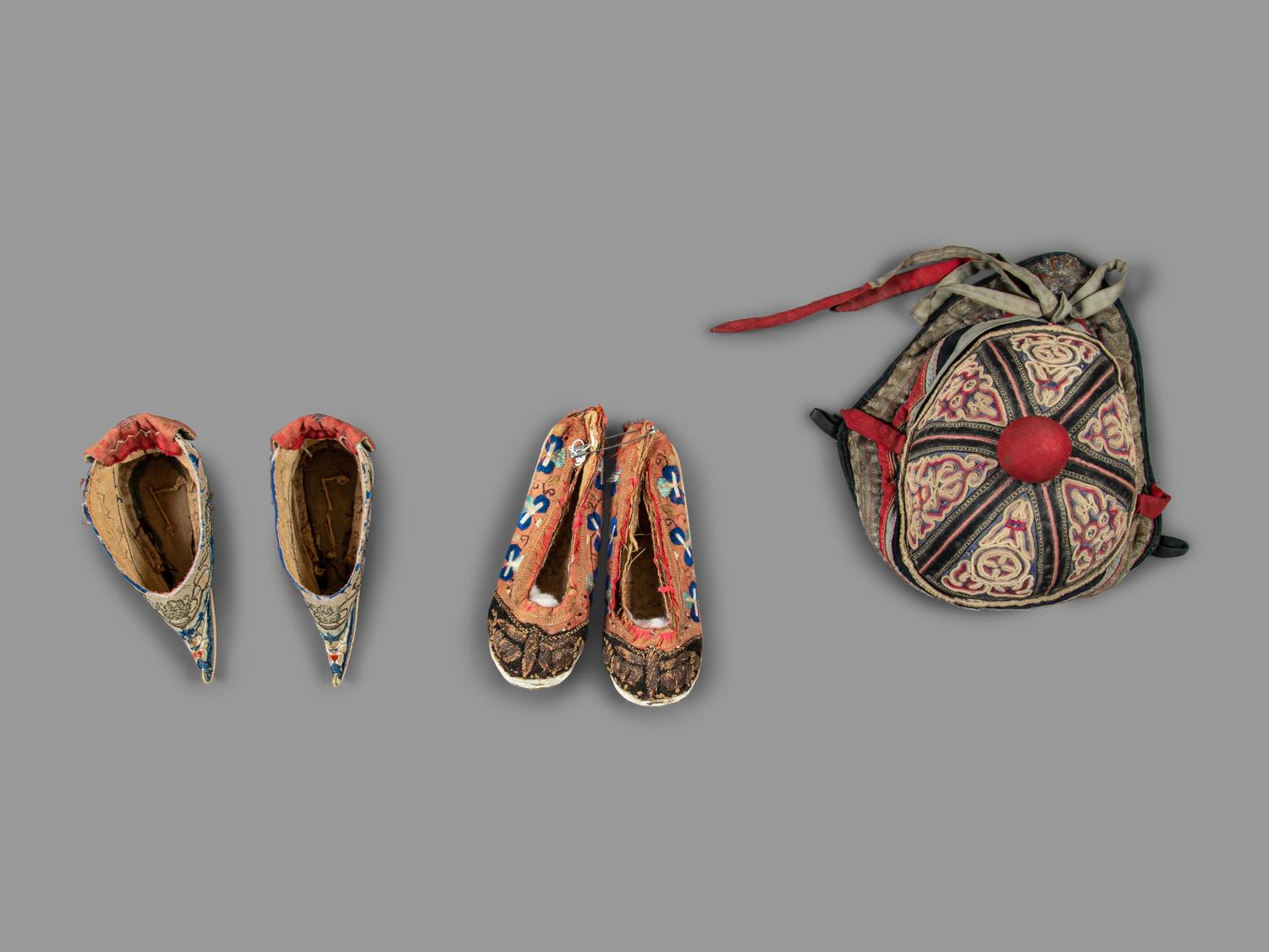 Four Chinese Embroidered Silk Articles