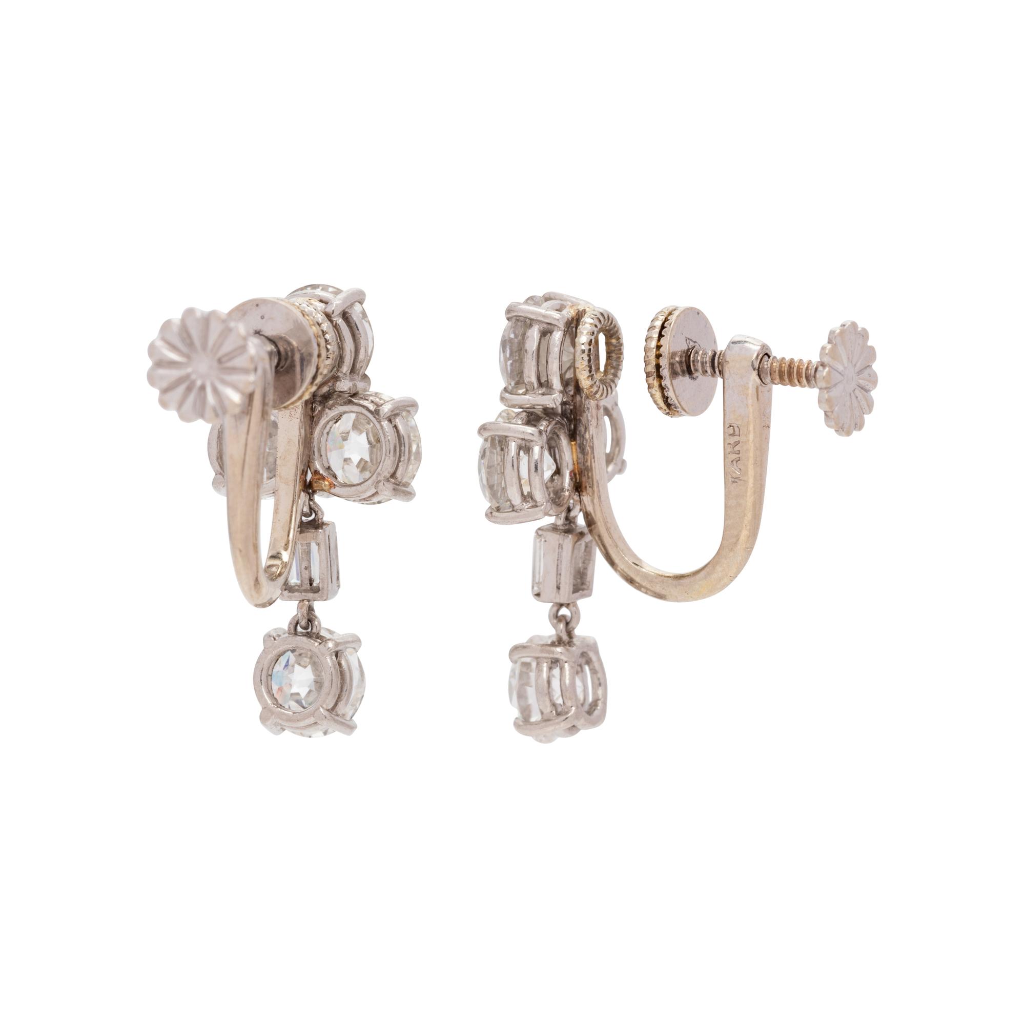 RAYMOND YARD, DIAMOND EARCLIPS