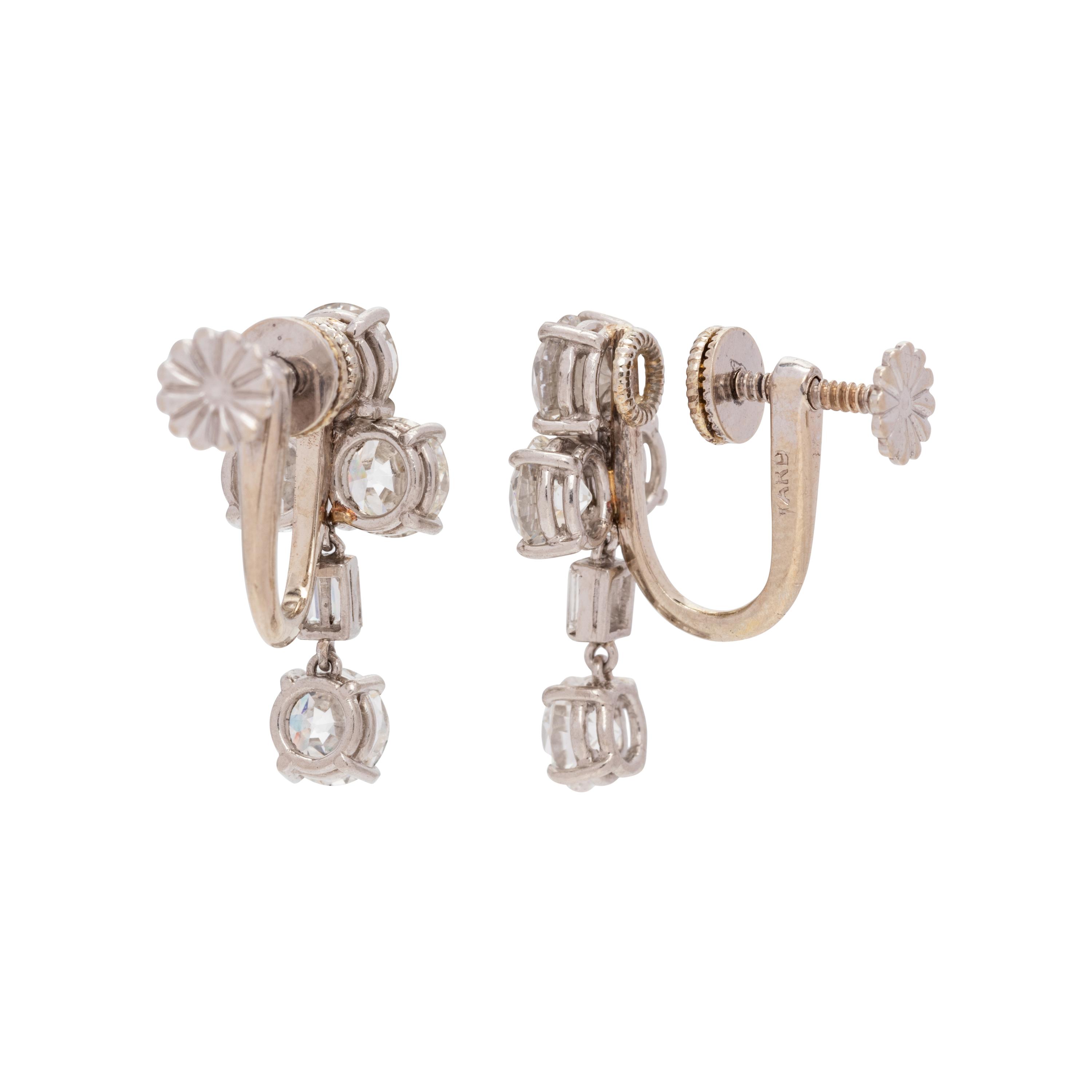 RAYMOND YARD, DIAMOND EARCLIPS