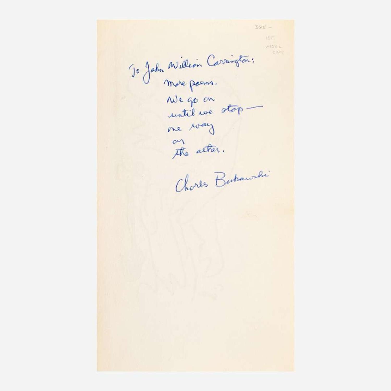 [Counter-Culture] Bukowski, Charles EPOS: A Quarterly of Poetry