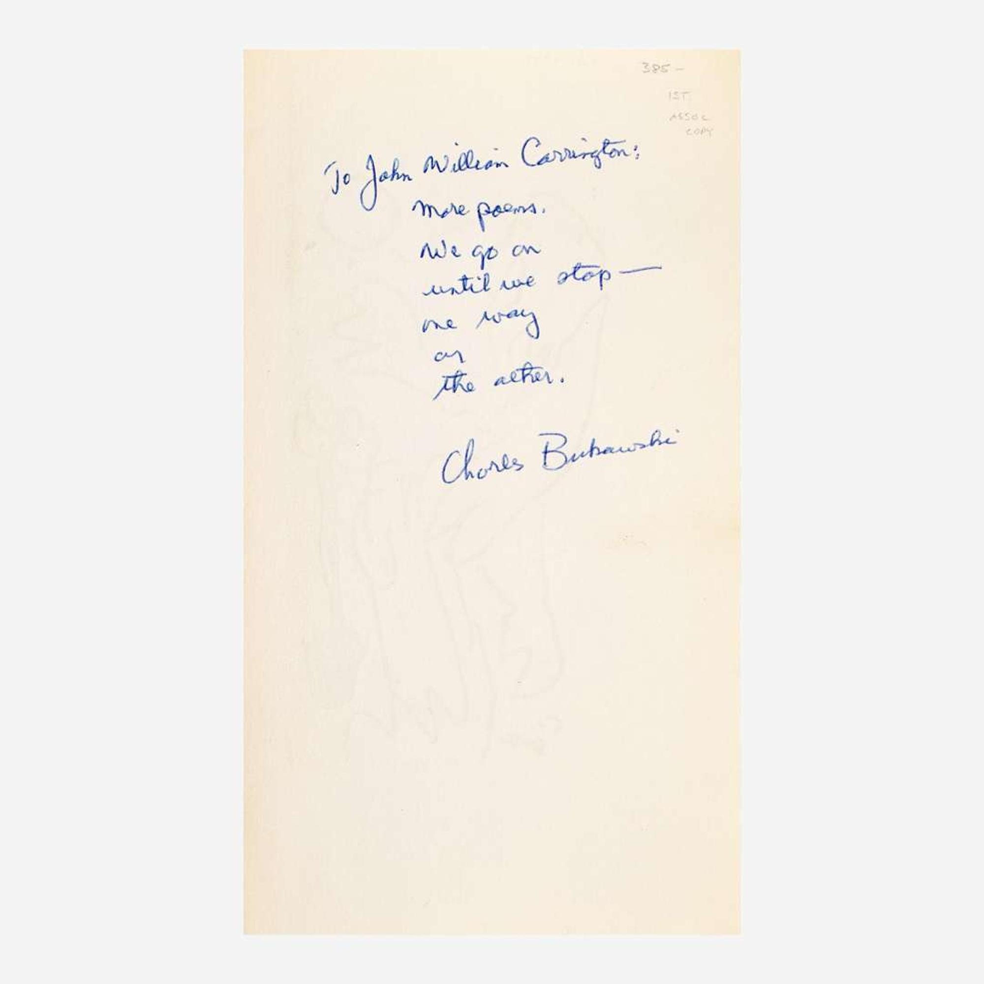 [Counter-Culture] Bukowski, Charles EPOS: A Quarterly of Poetry