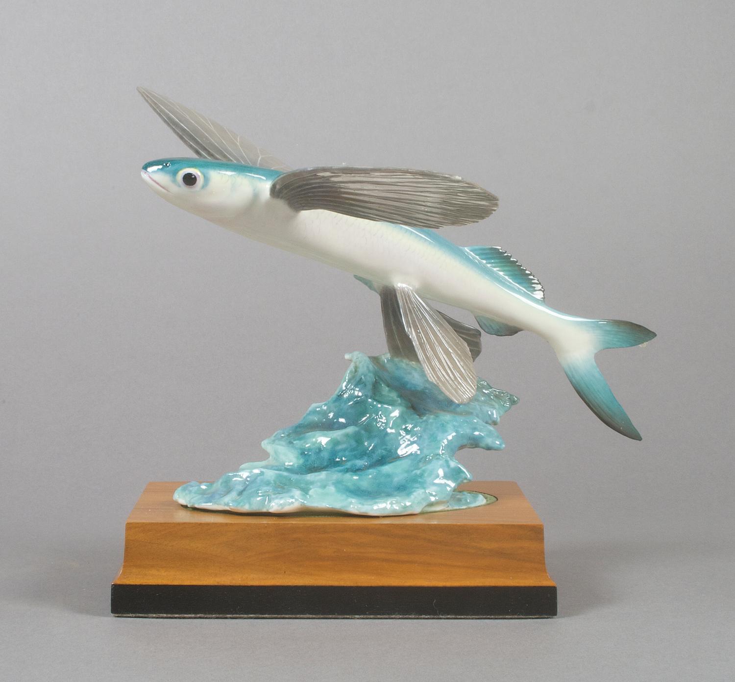 A Royal Worcester Flying Fish, Height 8 inches.