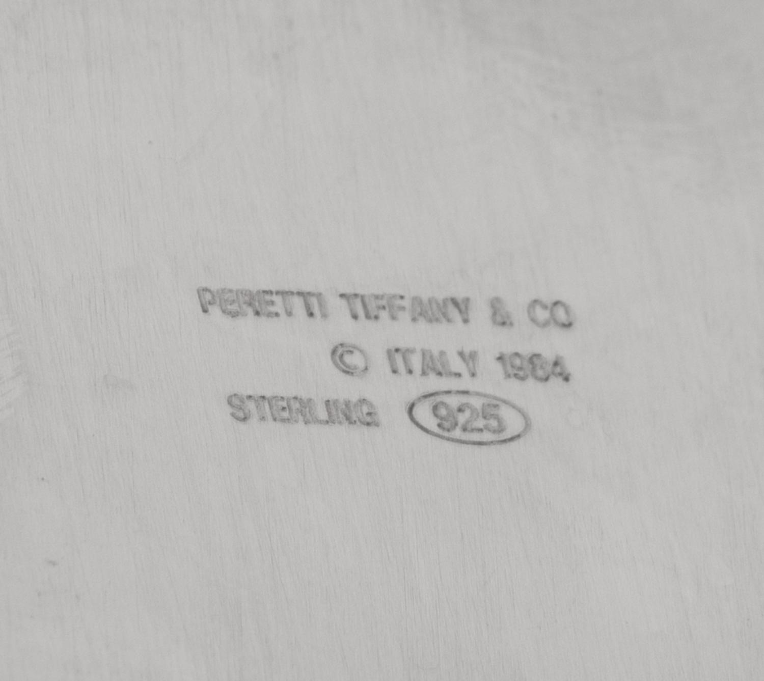 A Set of Four Elsa Peretti for Tiffany and Co. Italian Silver Thumbprint Tumblers