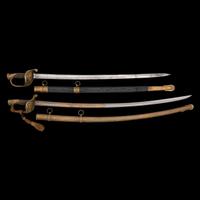 Lot of Two Model 1850 Staff and Field Officer's Swords of General Franklin S. Nickerson