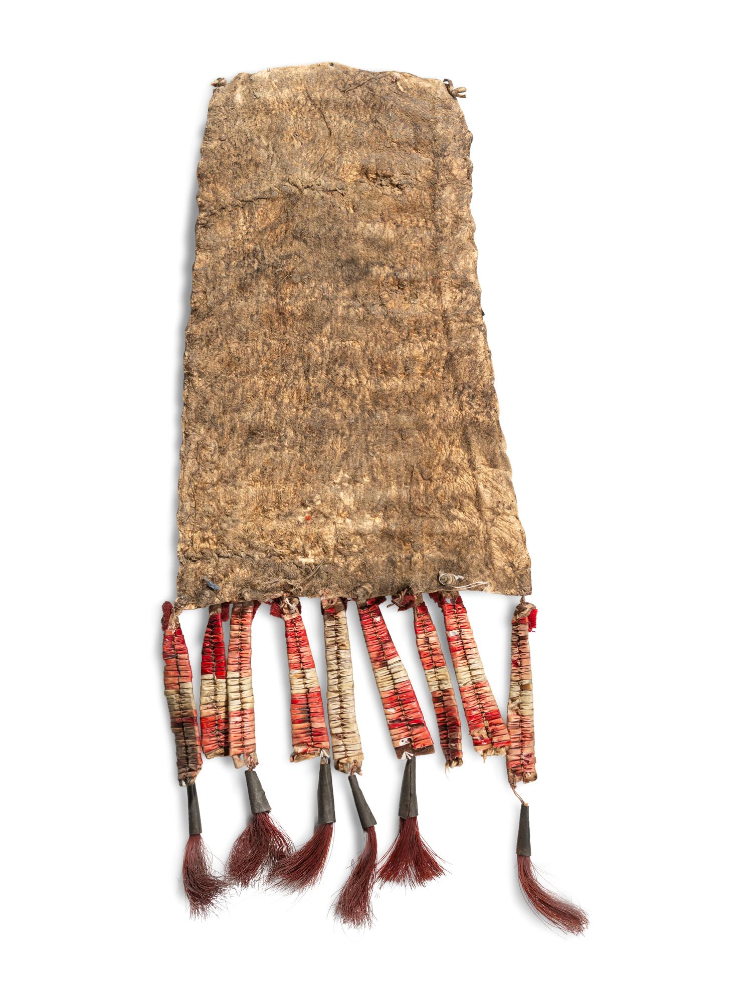 Sioux Beaded and Quilled Hide Drop