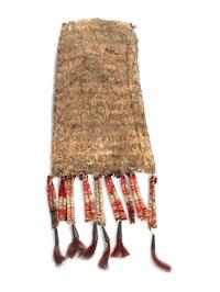 Sioux Beaded and Quilled Hide Drop