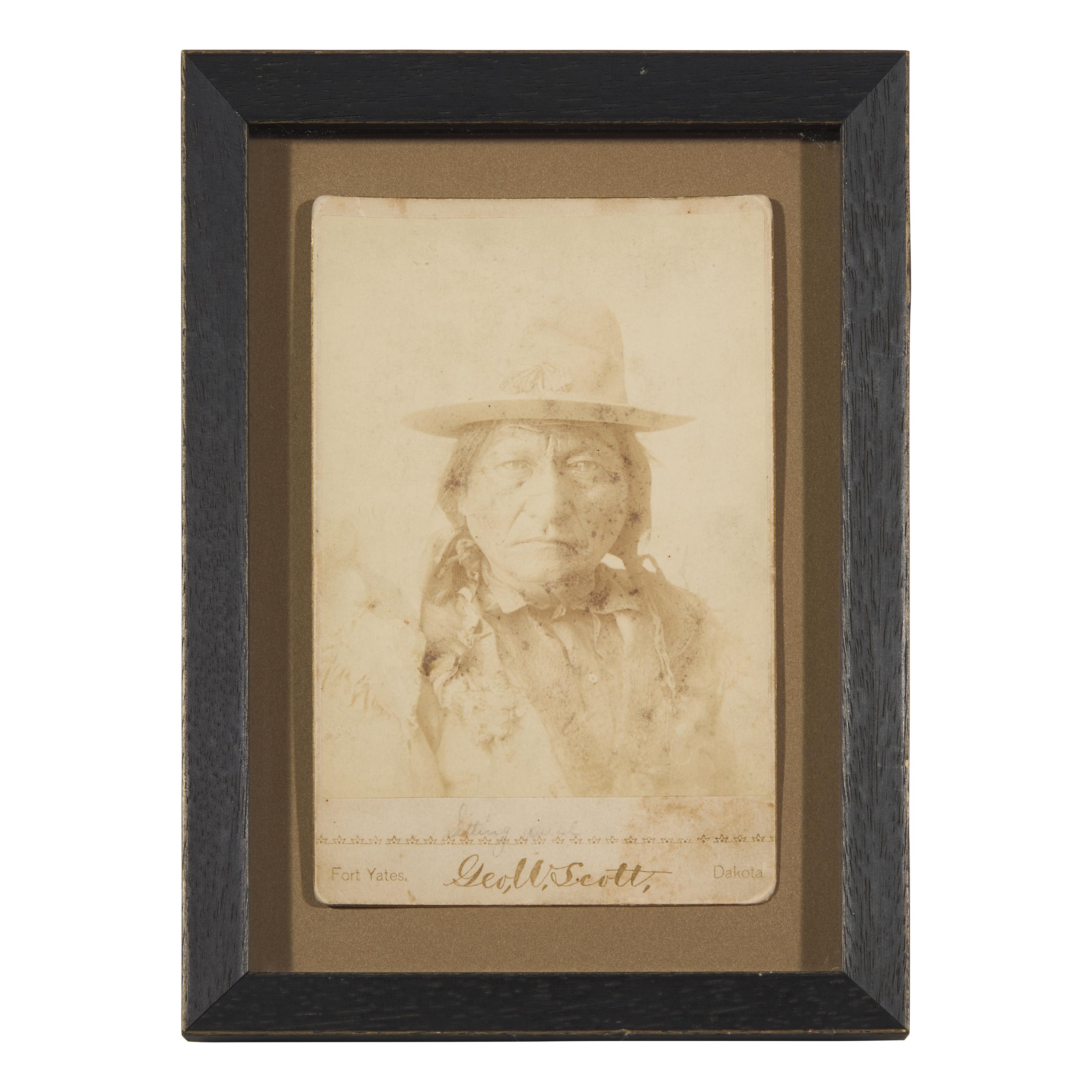 [Native-Americana] Scott, George W. Cabinet Card Portrait of Sitting Bull