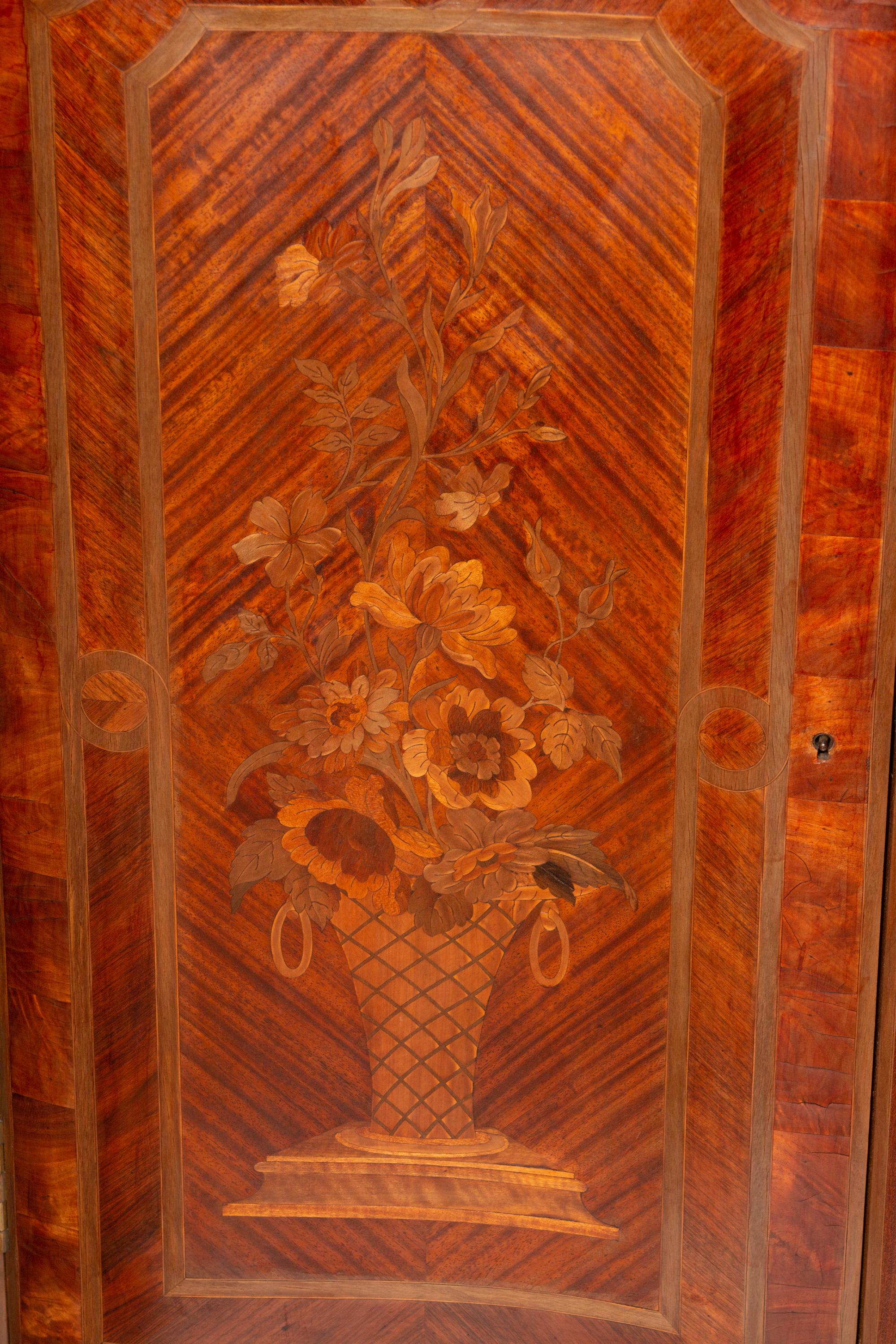 A Louis XV/XVI Transitional Style Gilt-Bronze-Mounted Marquetry Mueble d'Appui — ALBERT GOUMAIN, PARIS, LATE 19TH CENTURY