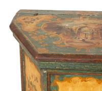 A Venetian Painted Side Cabinet with Hinged Top
