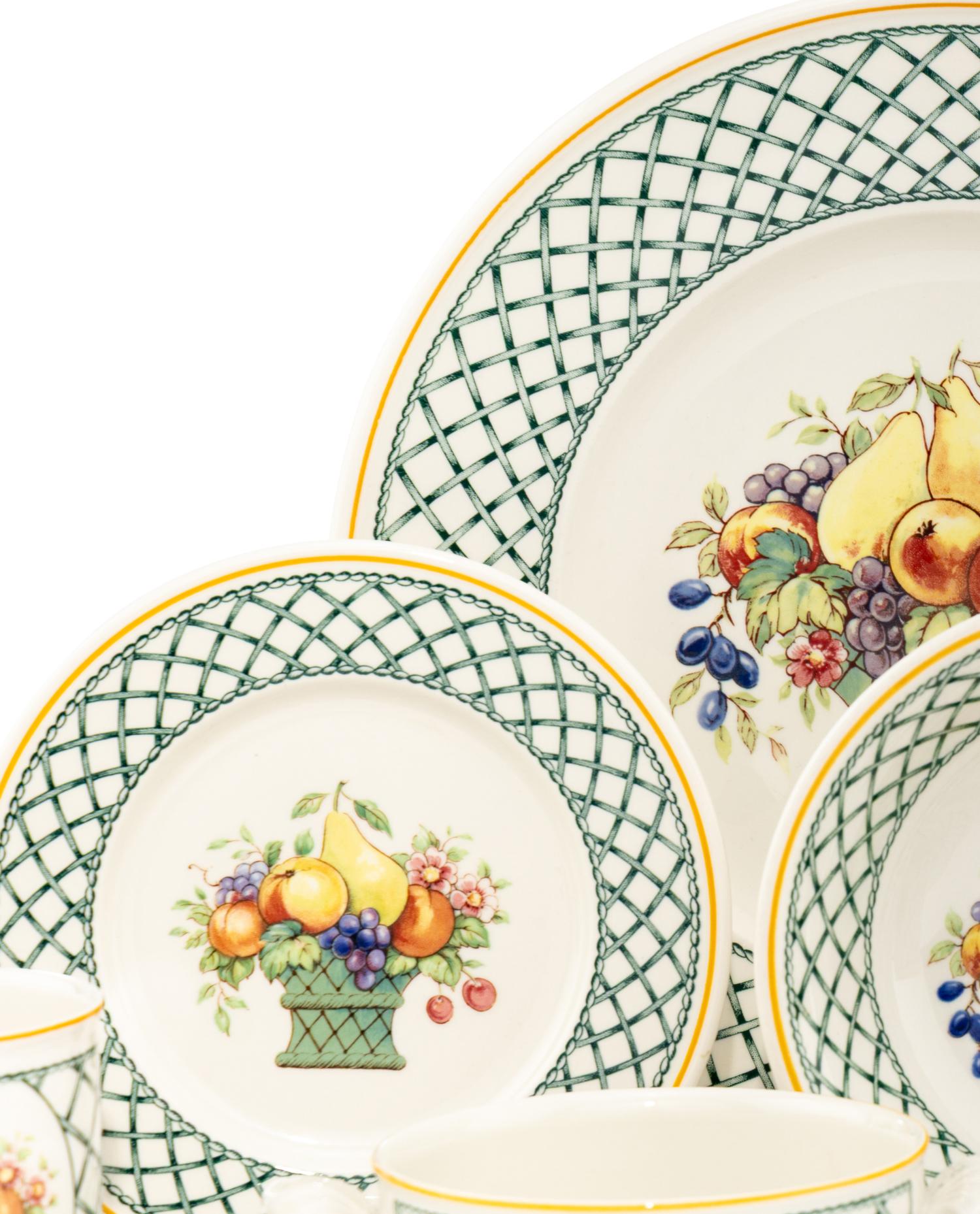 A Villeroy and Boch Porcelain Dinner Service