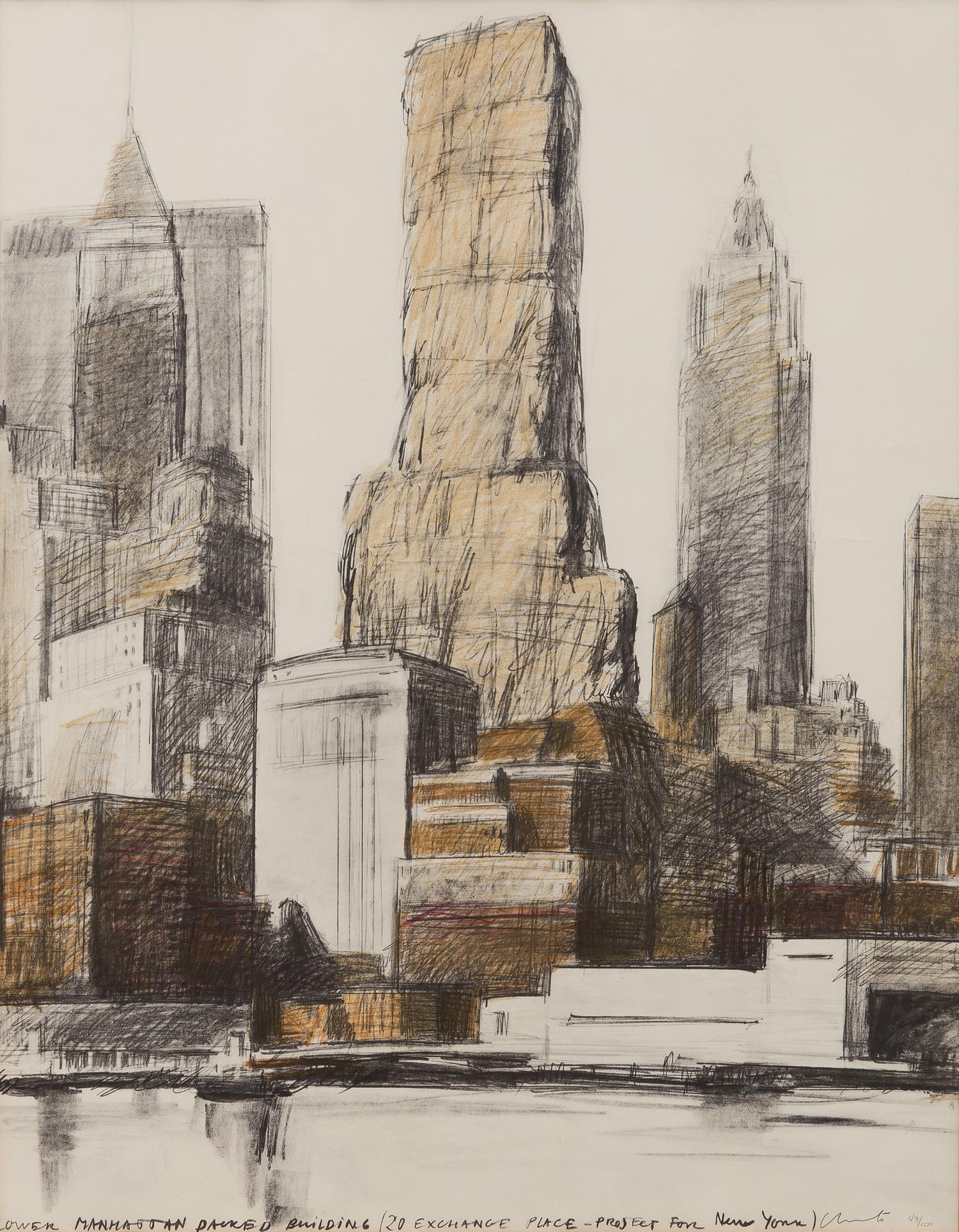 Lower Manhattan Packed Building, 20 Exchange Place, Project for New York, 1973