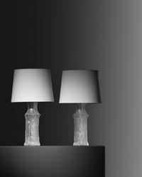 Pair of Table Lamps, c. 1970, iittala for Luxus, Finland/Sweden