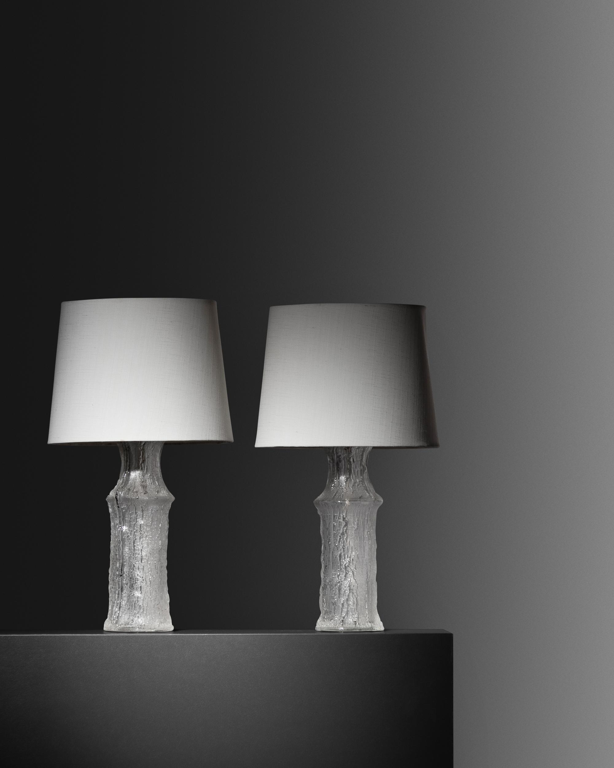 Pair of Table Lamps, c. 1970, iittala for Luxus, Finland/Sweden