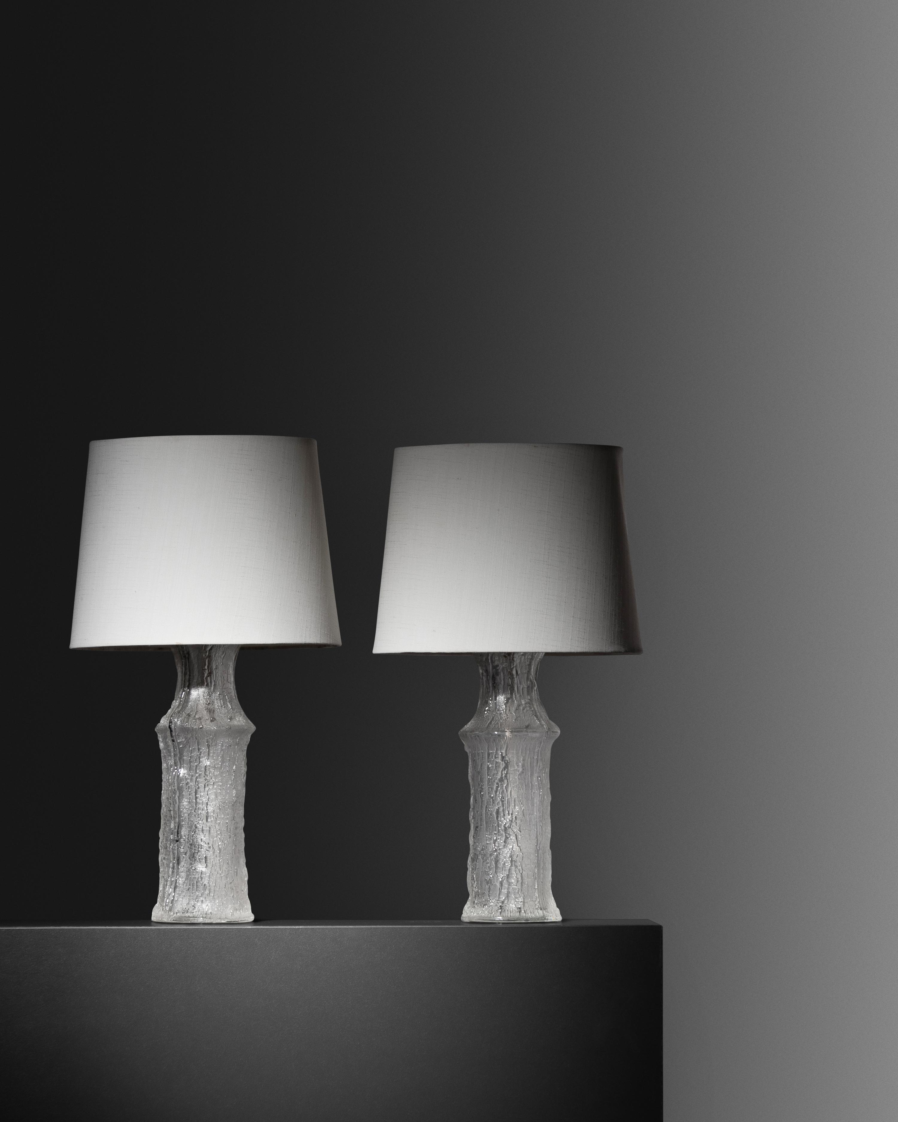 Pair of Table Lamps, c. 1970, iittala for Luxus, Finland/Sweden
