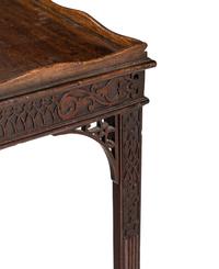 A George III Blind Fret-Carved Mahogany Silver Table