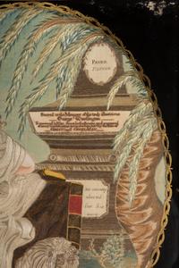 A Schoolgirl's Silkwork Embroidered Picture of 'The Emblem of America,' Wrought by Elisabeth Miltimore