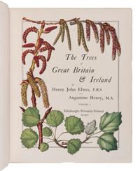 [NATURAL HISTORY]. ELWES, Henry John (1846-1922) and Augustine HENRY (1857-1930). The Trees of Great Britain and Ireland . Edinburgh: Privately Printed, 1906-13.