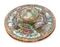 A Chinese Rose Medallion Tea Service