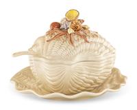 A Group of Fitz and Floyd Seashell-Themed Ceramic Articles