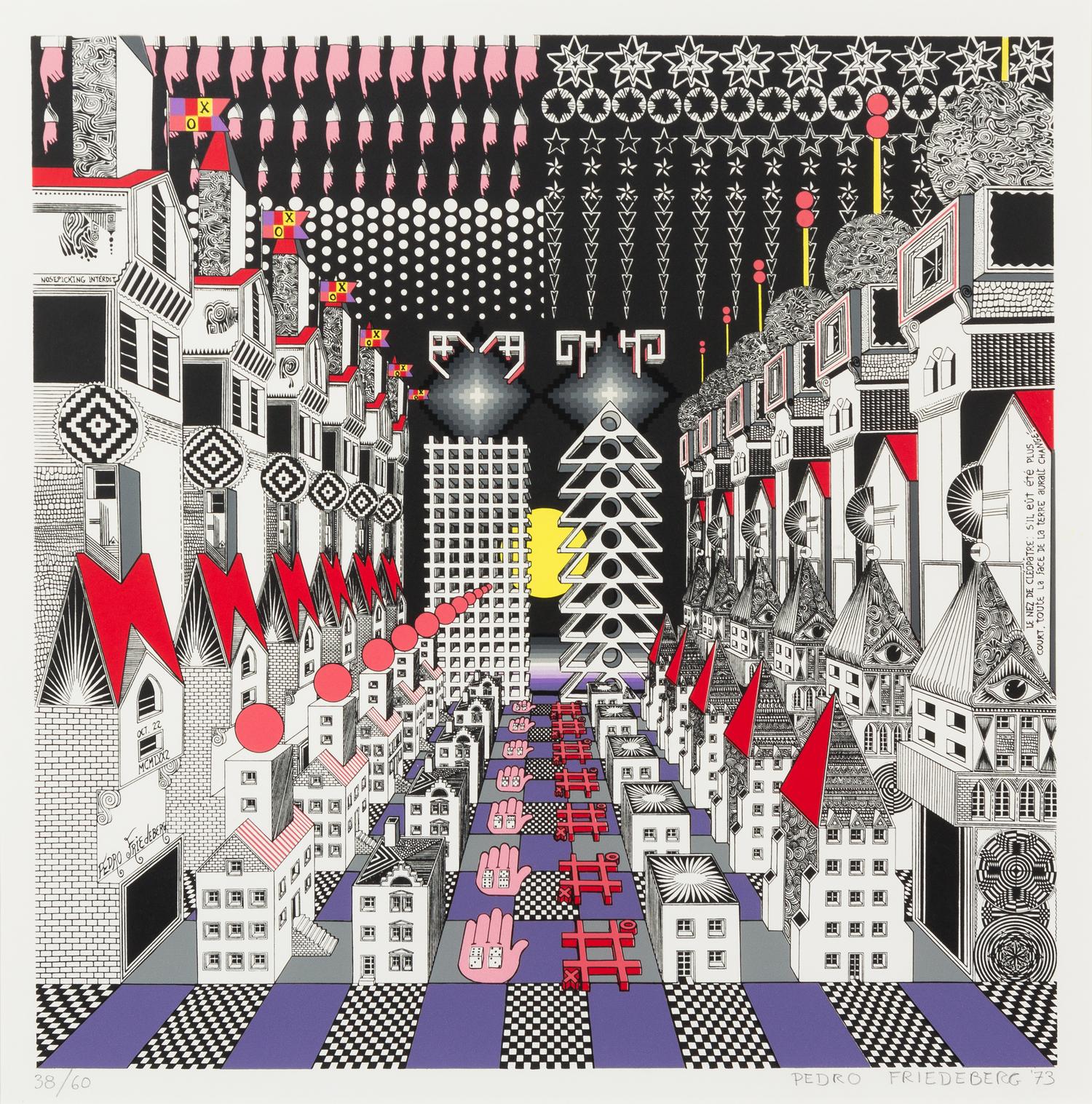 Pedro Friedeberg, (Mexican, b. 1937), Untitled, 1973