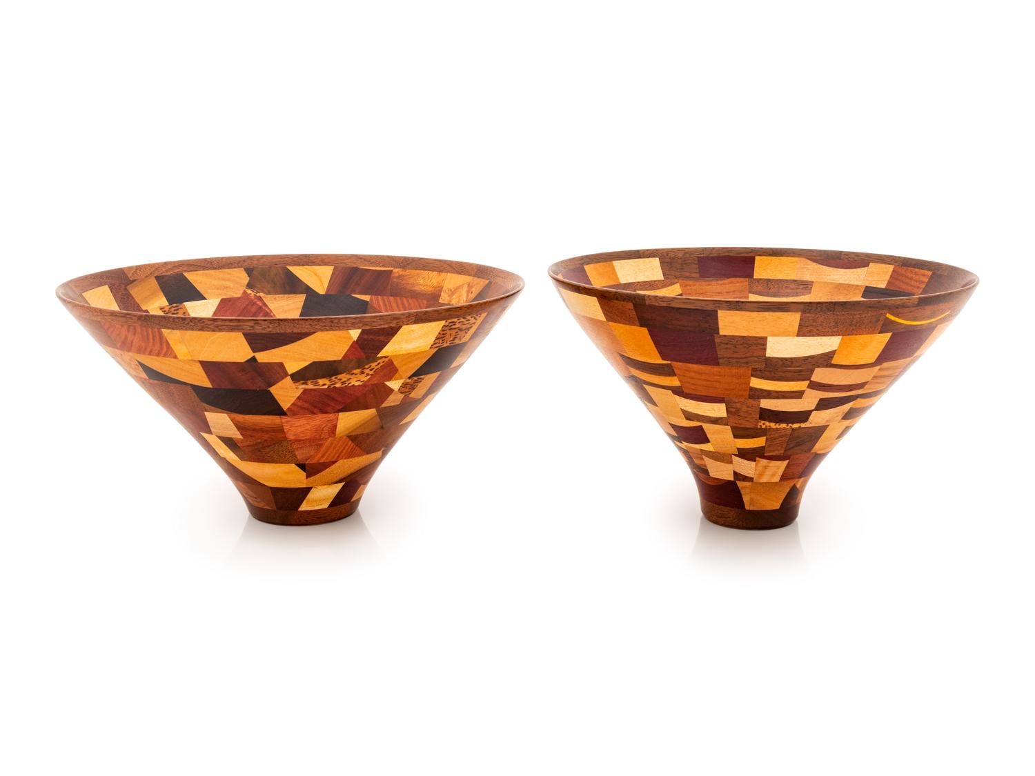 Three Turned Wood Bowls by Ray Allen