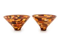 Three Turned Wood Bowls by Ray Allen