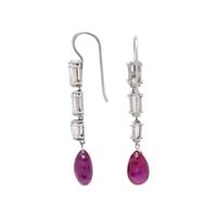 RUBY AND DIAMOND EARRINGS