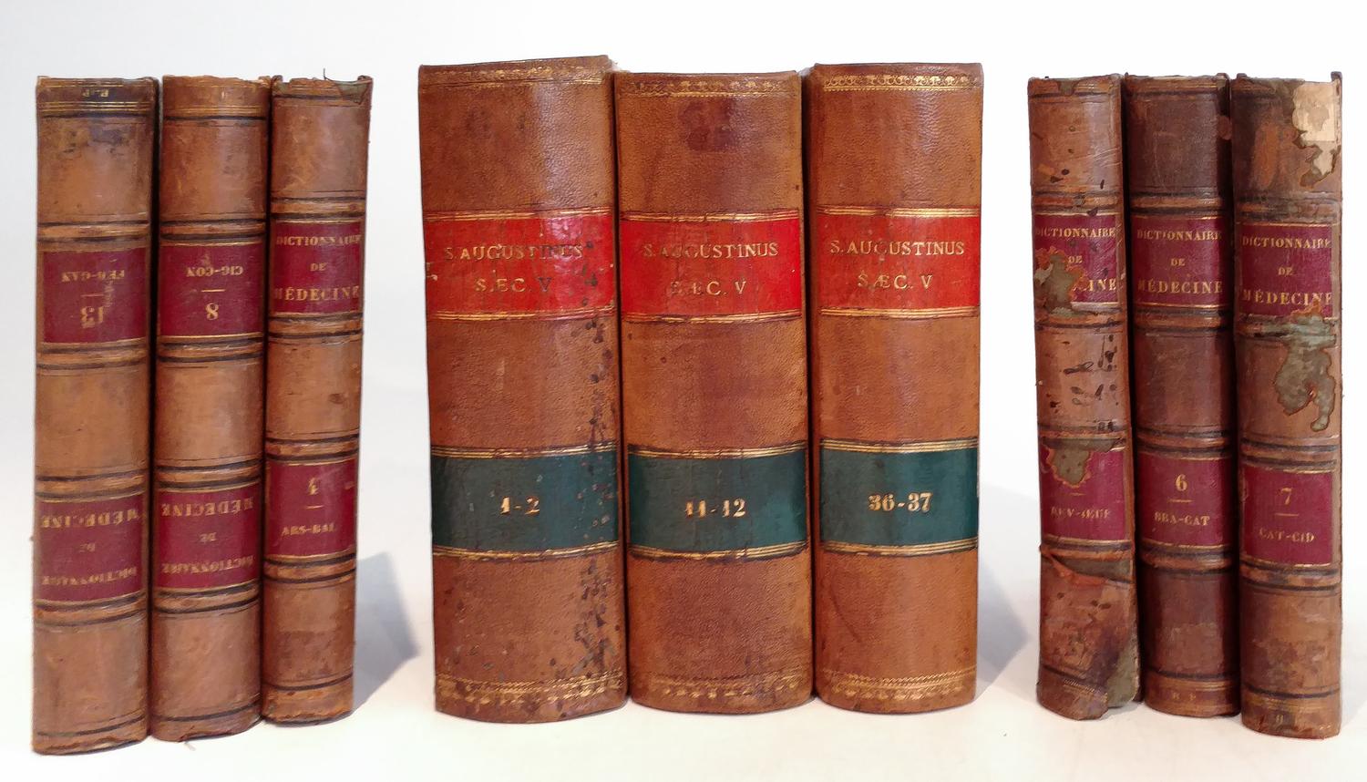 A Group of Leather Bound Books