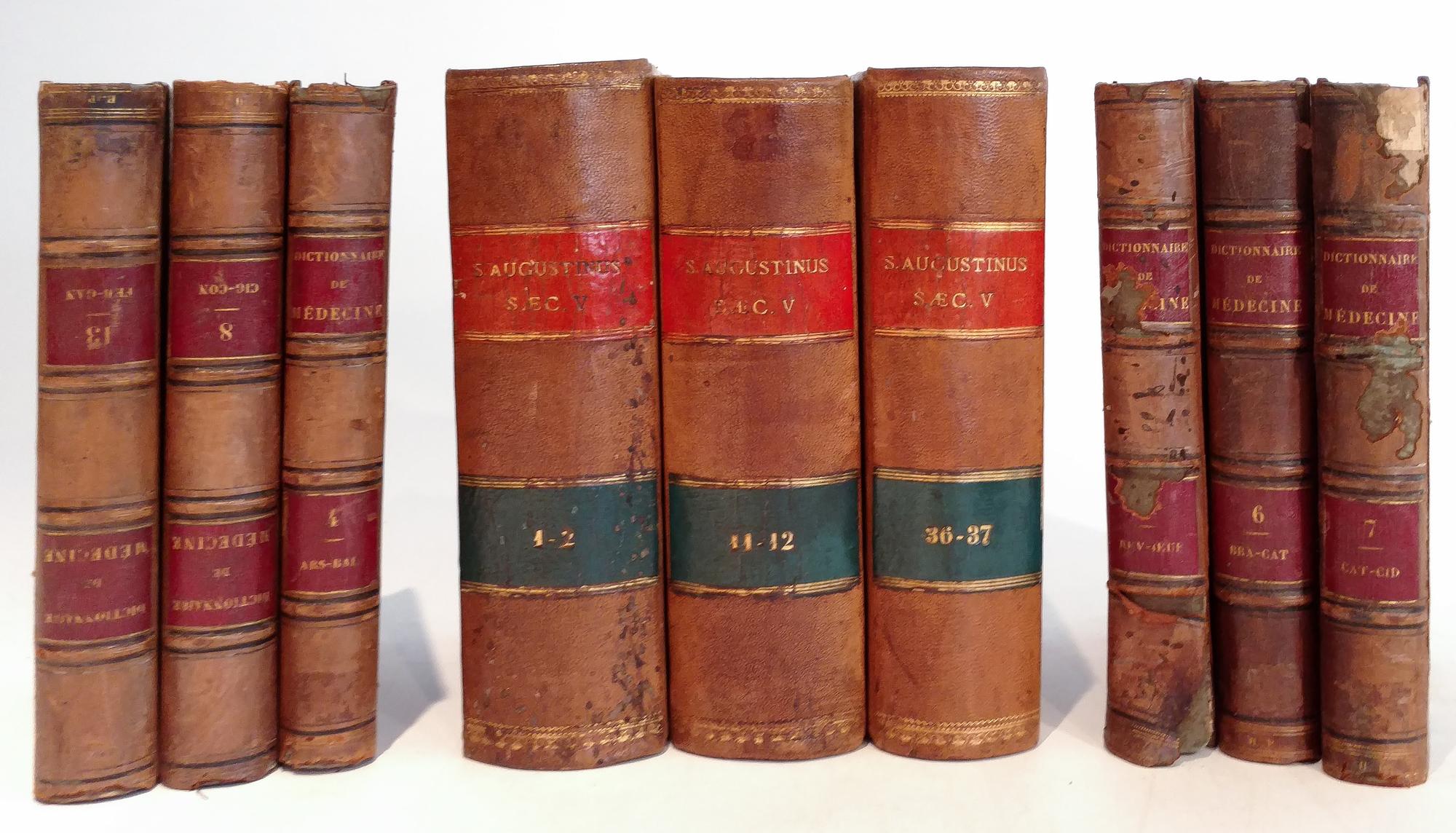A Group of Leather Bound Books