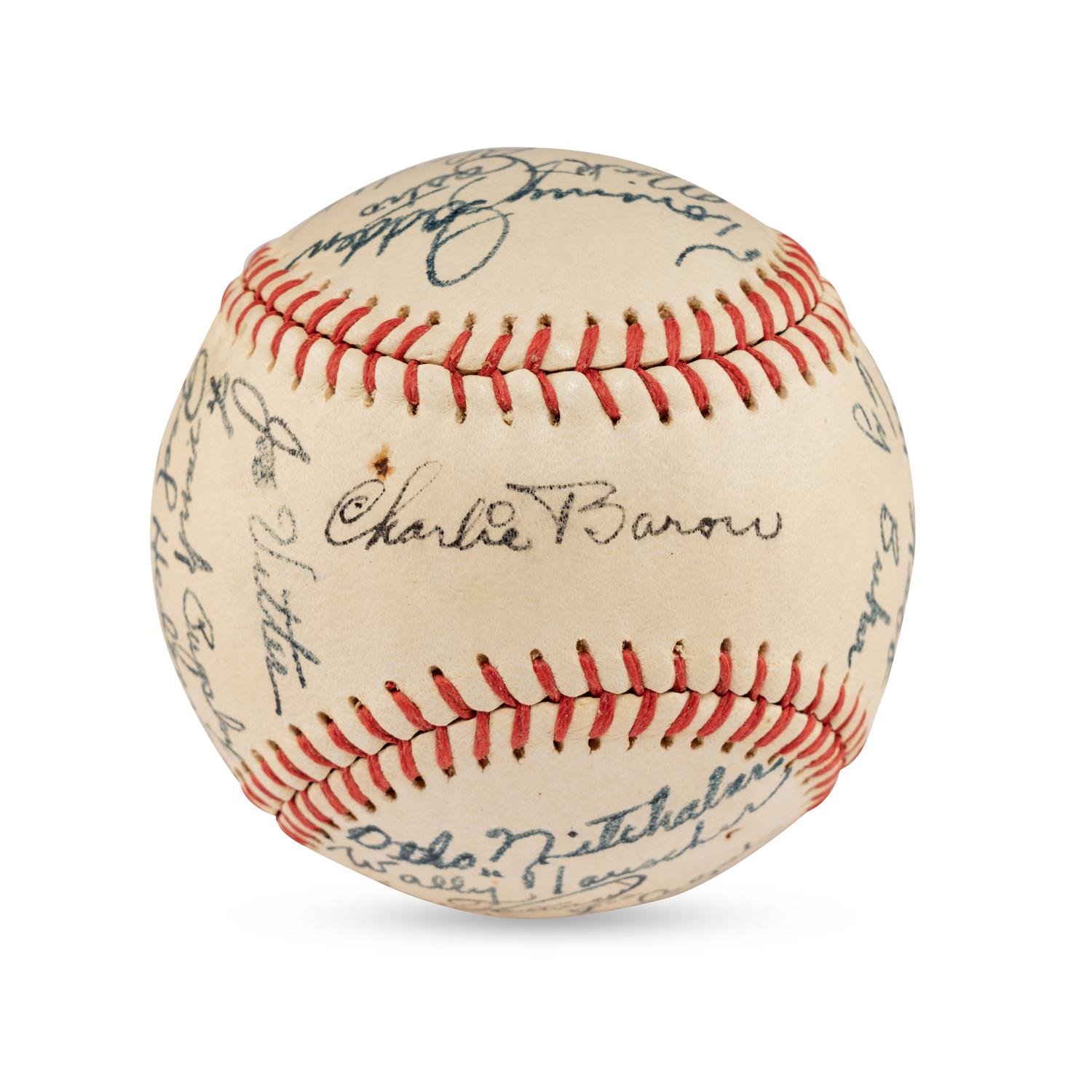 A 1944 St. Paul Saints Team Signed Autograph Baseball (JSA Letter of Authenticity)