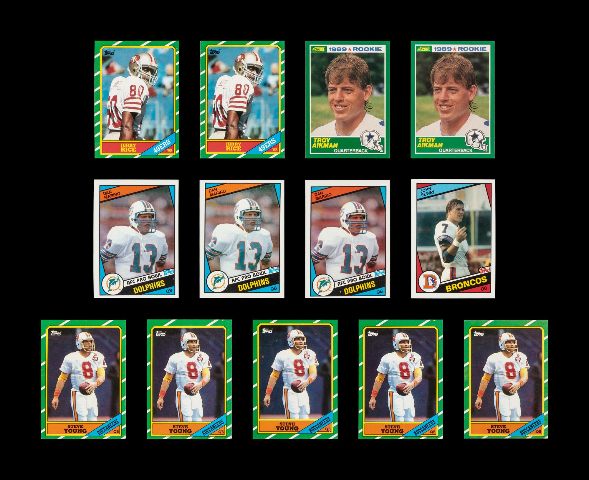 A Collection of Hall of Fame Football Rookie Cards (18)
